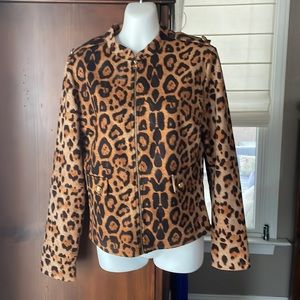 Leopard zip jacket
